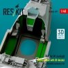 RESKIT RSU48-0479 Rafale M cockpit (Basic edition with 3D decals) for Revell/Academy kit (3D printed) (1/48) 
